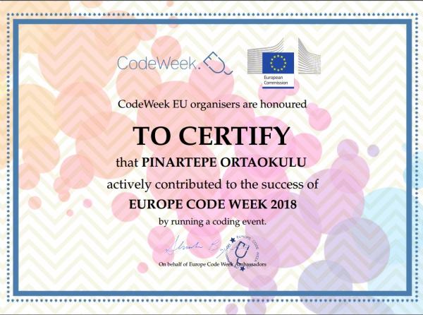 Pınartepe Kodluyor - CodeWeek Etkinlikleri Başladı
